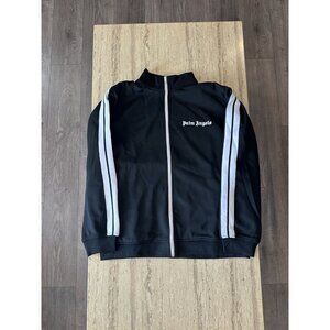 🔥Palm Angels 🔥 Black Tracksuit Jacket Black/White - Size: Large